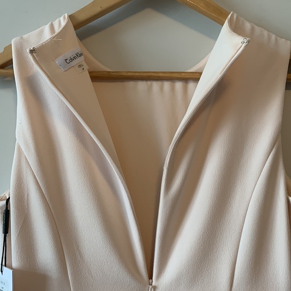 NEW! Calvin Klein Fit & Flare Petite Pink Evening Dress Size 6P - Picture 11 of 17